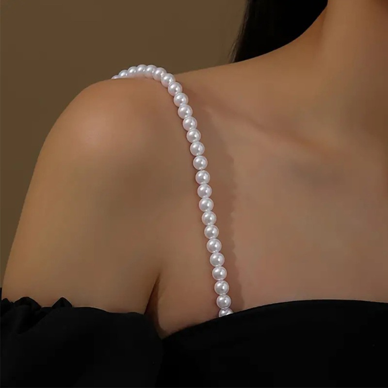 Faux Pearl Bra Shoulder Decora - Wedding Dress Supply 评论和价格
