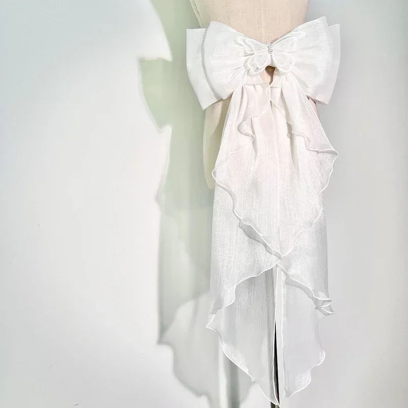 Trailing Bow Shiny Silk Double - Wedding Dress Supply 评论和价格