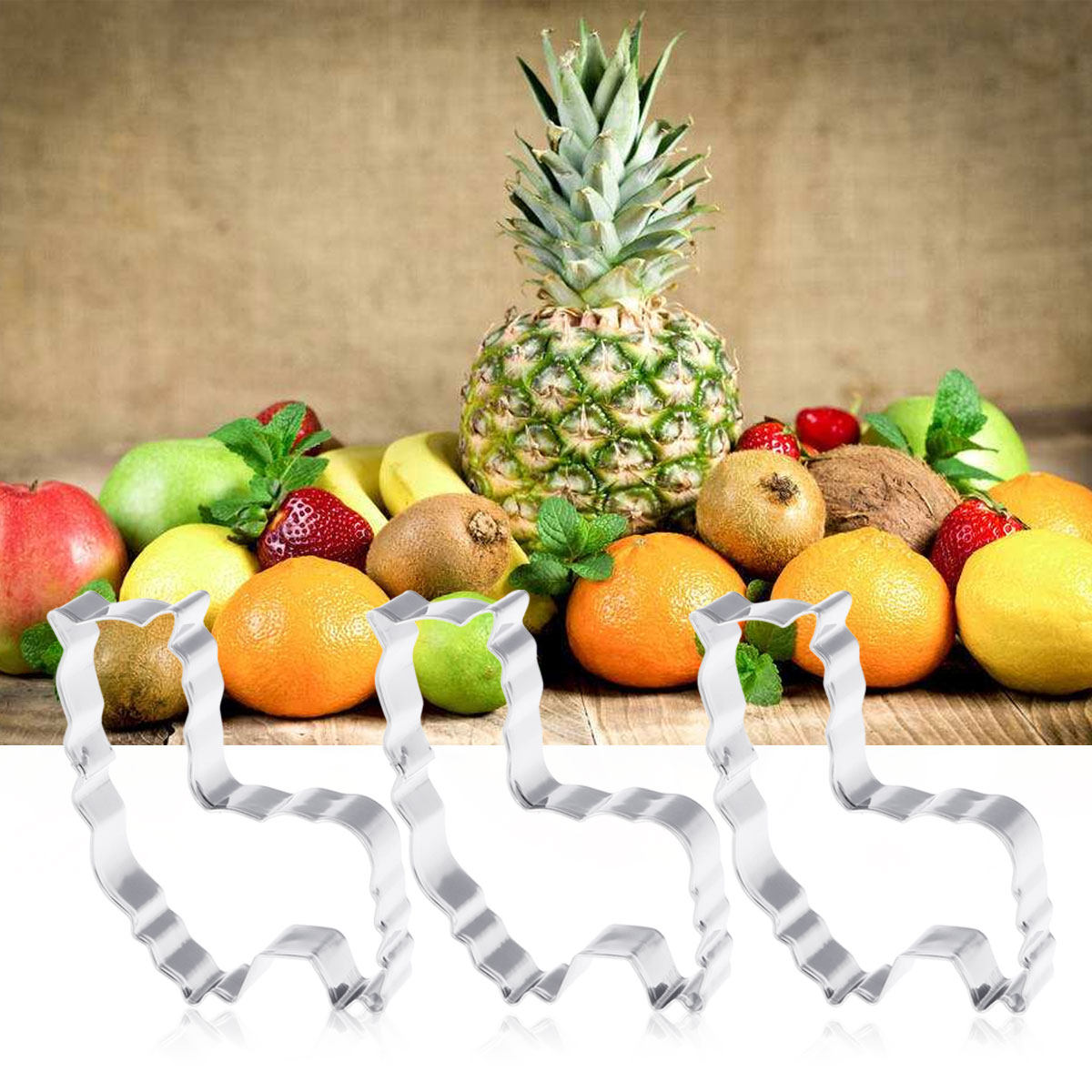 3Pcs Alpaca Shaped Stainless S - Wedding Decoration Supply 评论和价格