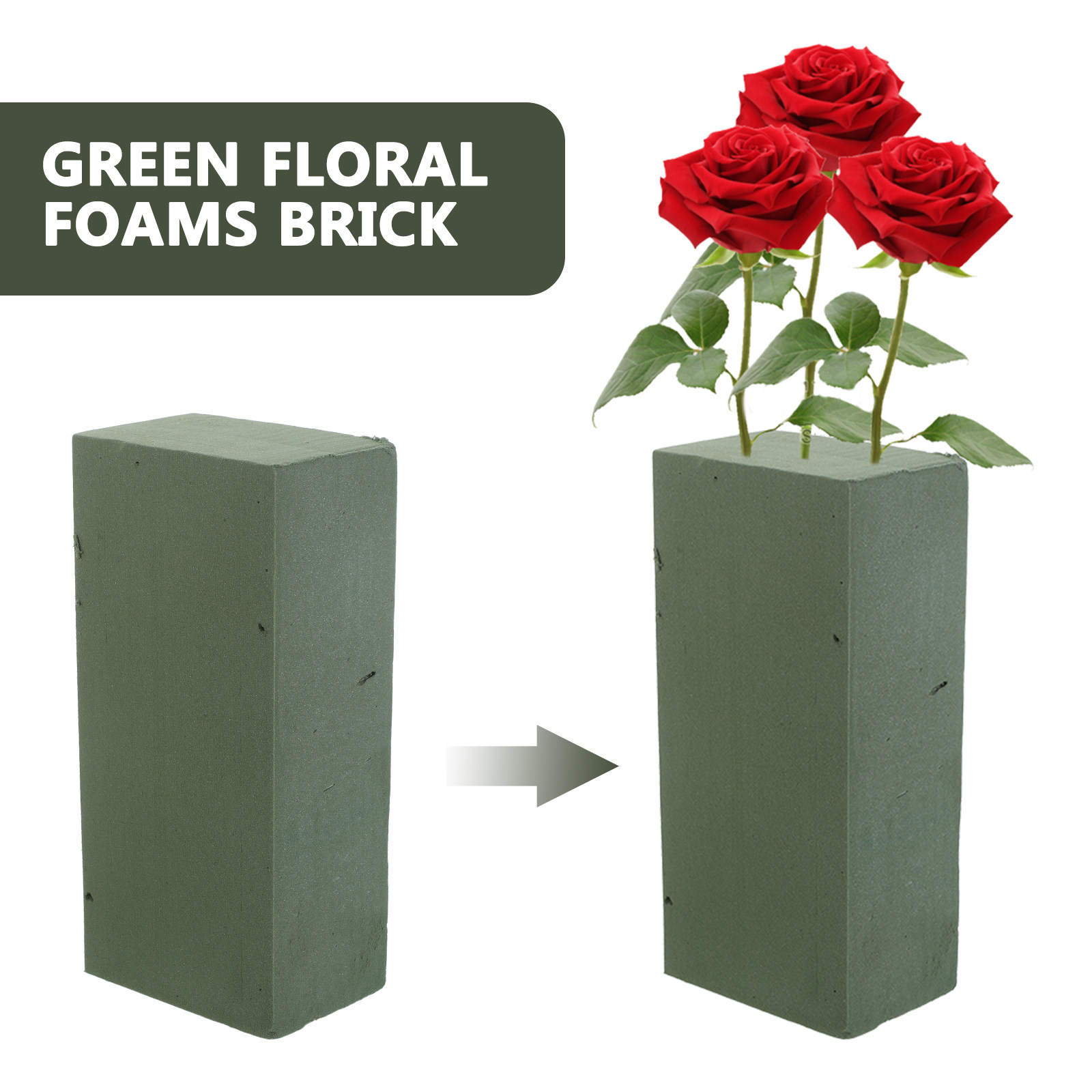 10Pcs Floral Foam Blocks Green - Wedding Floral Supply 评论和价格