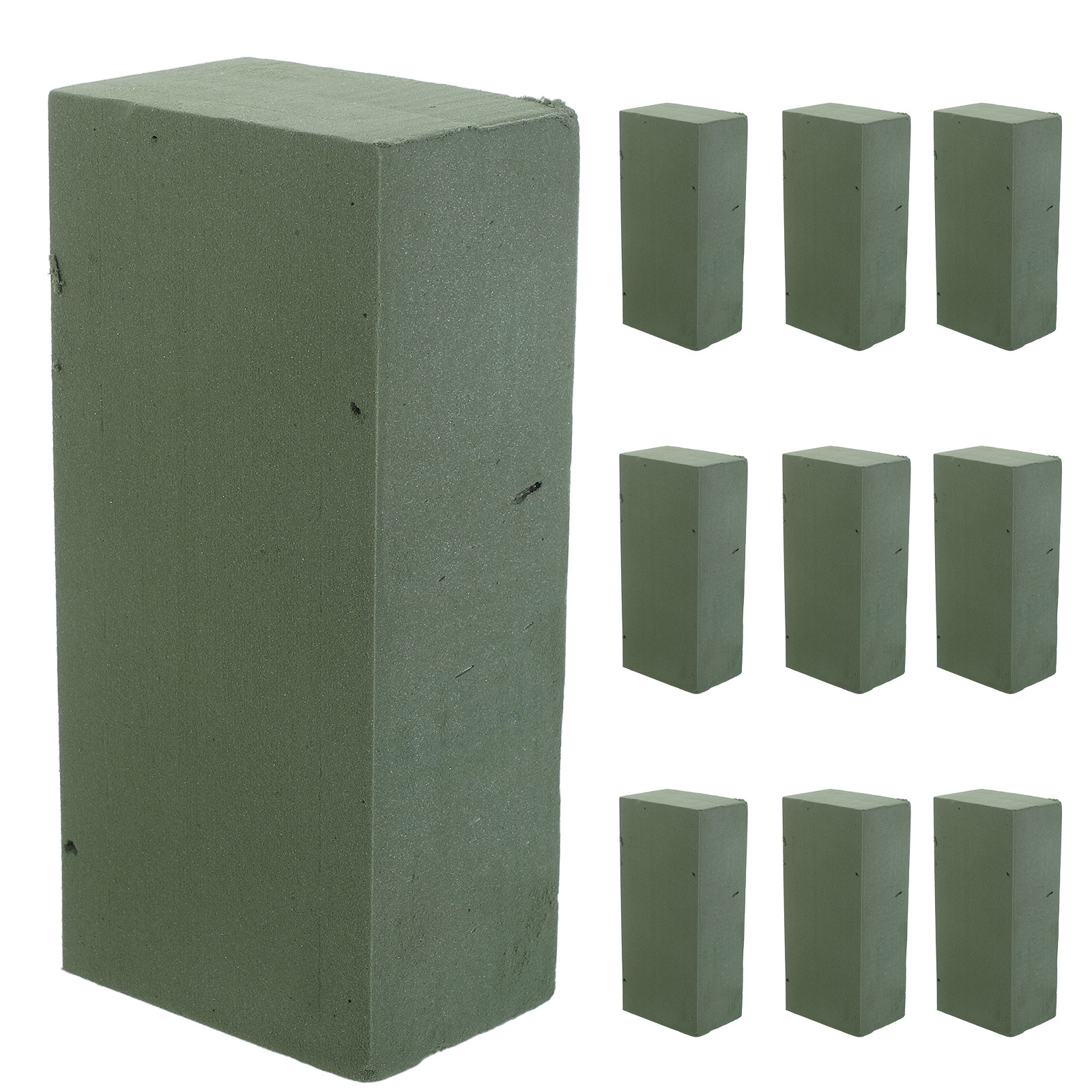 10Pcs Floral Foam Blocks Green - Wedding Floral Supply 评论和价格
