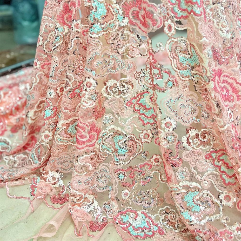 2 Yds/lot 130cm Wide Pink Purp - Wedding Dress Supply 评论和价格
