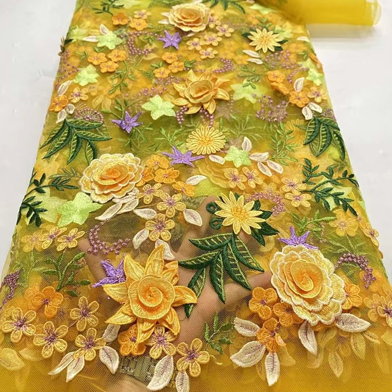 90x130cm 3D Floral Embroidered - Wedding Floral Supply 评论和价格