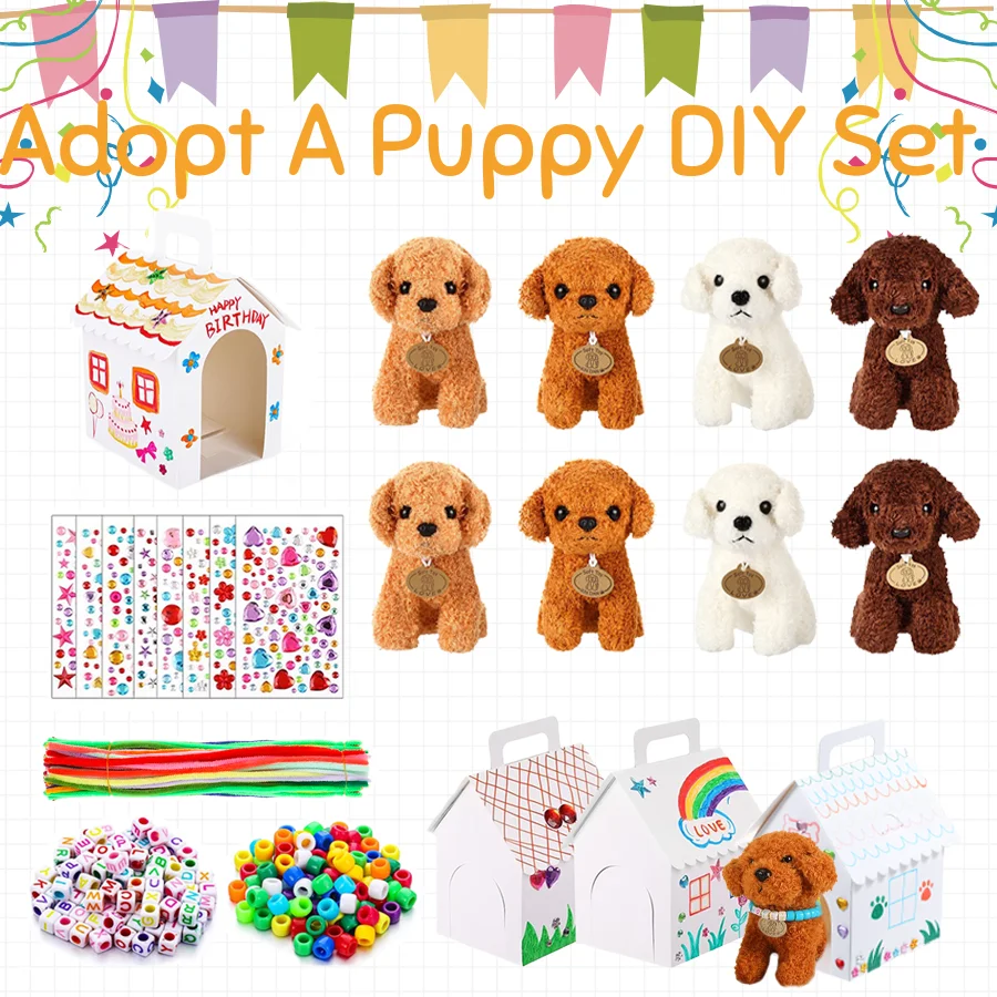 DIY Adopt a Puppy Party Favors - Wedding Supply Kit 评论和价格