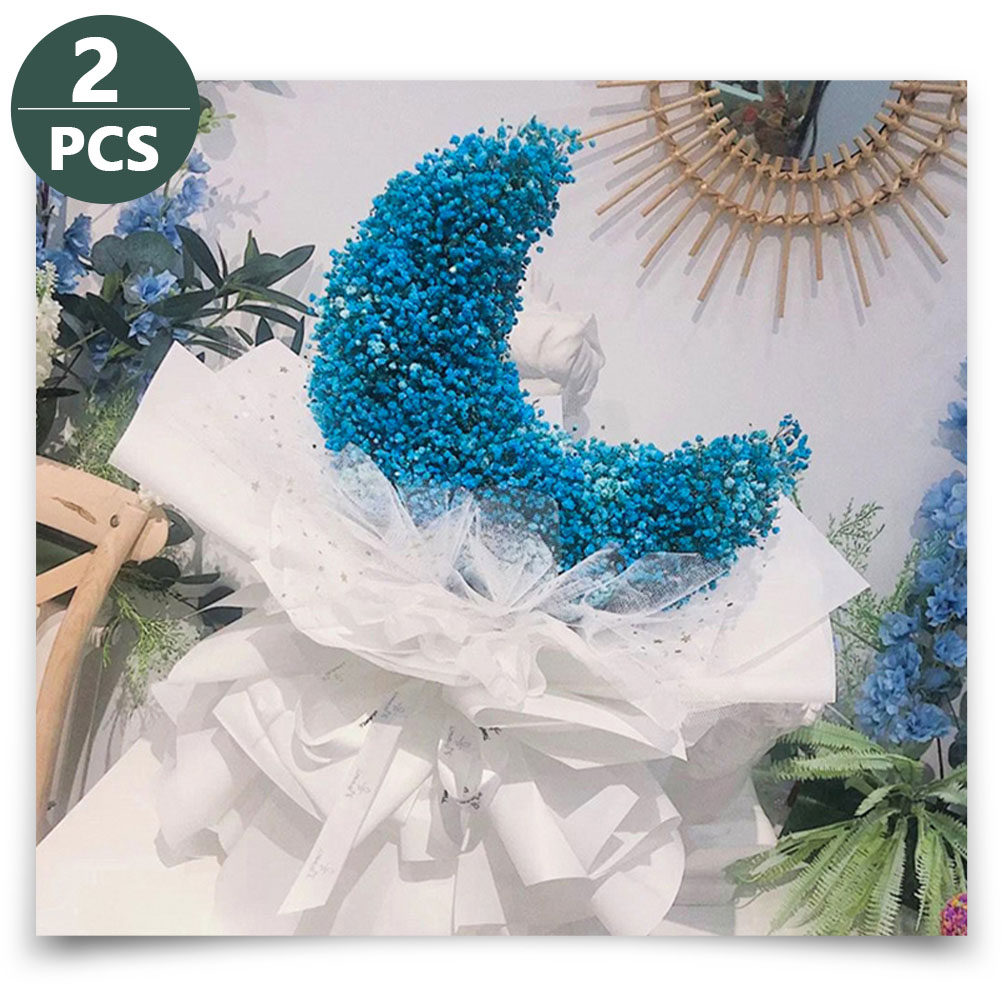 2Pcs Moon Shape Flower Mud Gre - Wedding Floral Supply 评论和价格