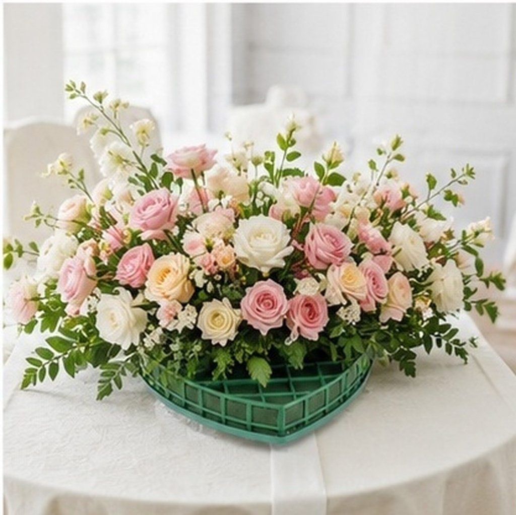 1Set Flower Mud Heart Floral F - Wedding Floral Supply 评论和价格