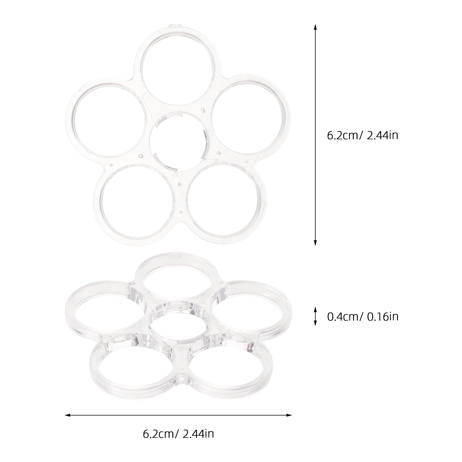 4Pcs Flower Stem Keeper Clear  - Wedding Floral Supply 评论和价格